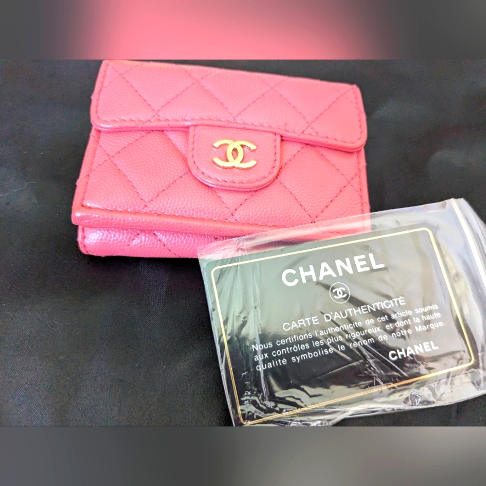 Chanel Caviar Quilted Double Flap Wallet